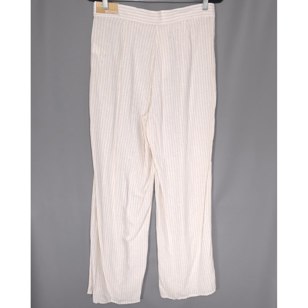 MICHAEL KORS Womens New Pants High Rise Wide Leg 4 Linen Blend Resort QS630ZQKUB - Picture 7 of 11